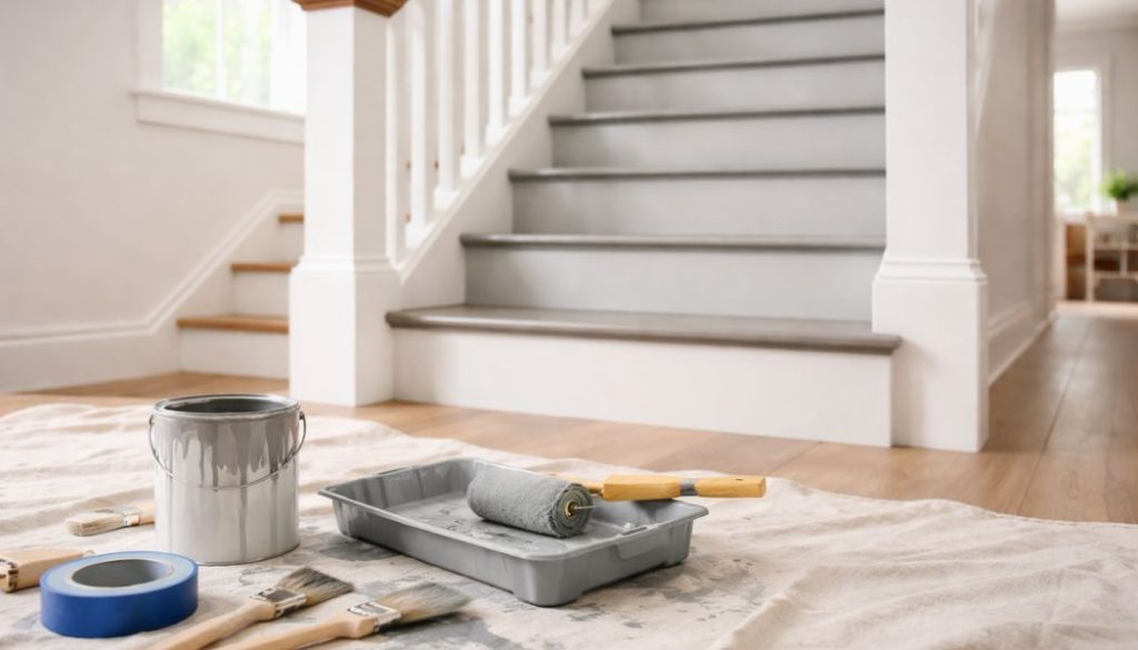 escaliers et peinture