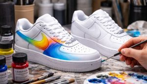 peinture chaussures
