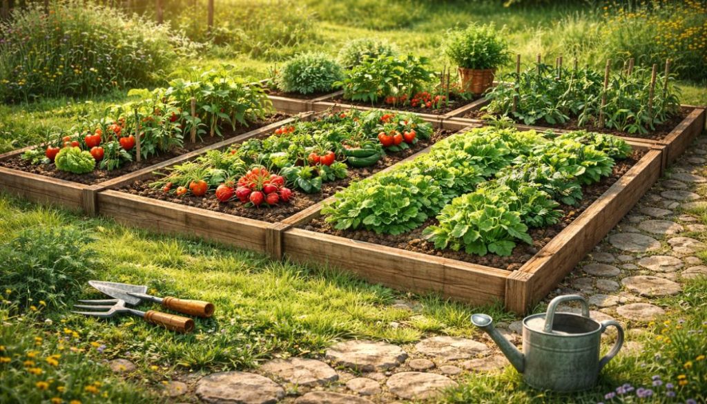plan d'un potager idéal